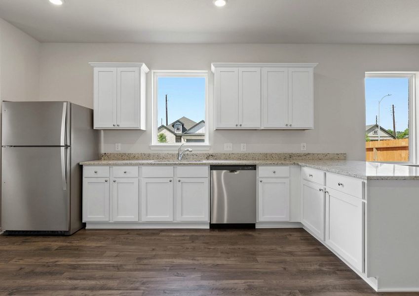 Stainless steel appliances in the kitchen Stainless steel appliances in the kitchen