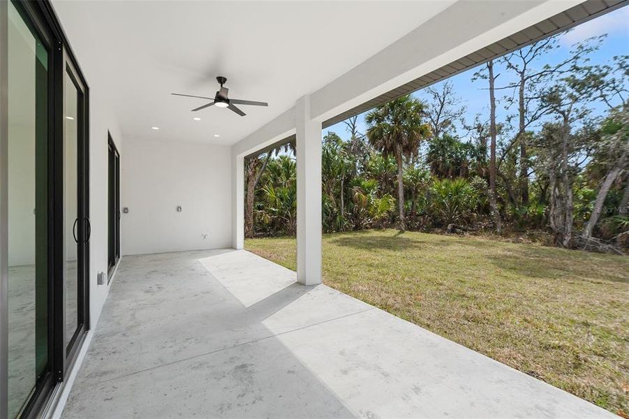 Exterior details and patio area of a home in , North Port (Image 22).