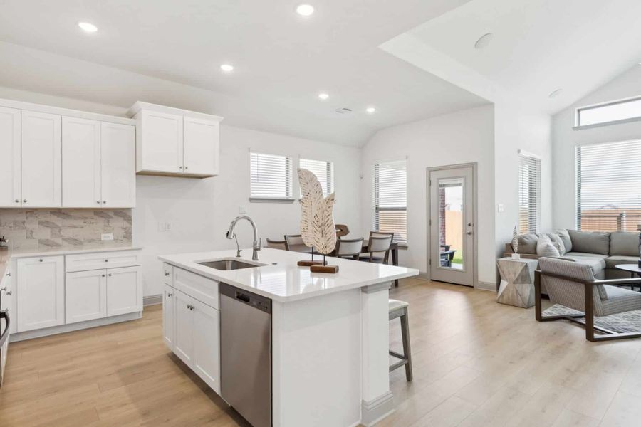 Representative furnished interior of a home built from the Morgan by Chesmar Homes in Heartland, Heartland (Image 3).