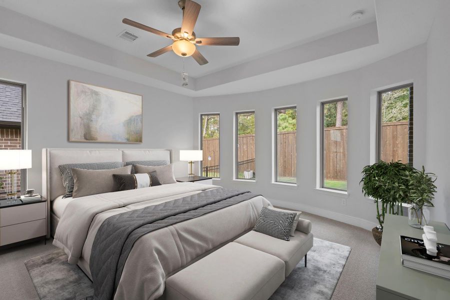 Furnished interior view inside a new home in Chambers Creek, Willis (Image 5).