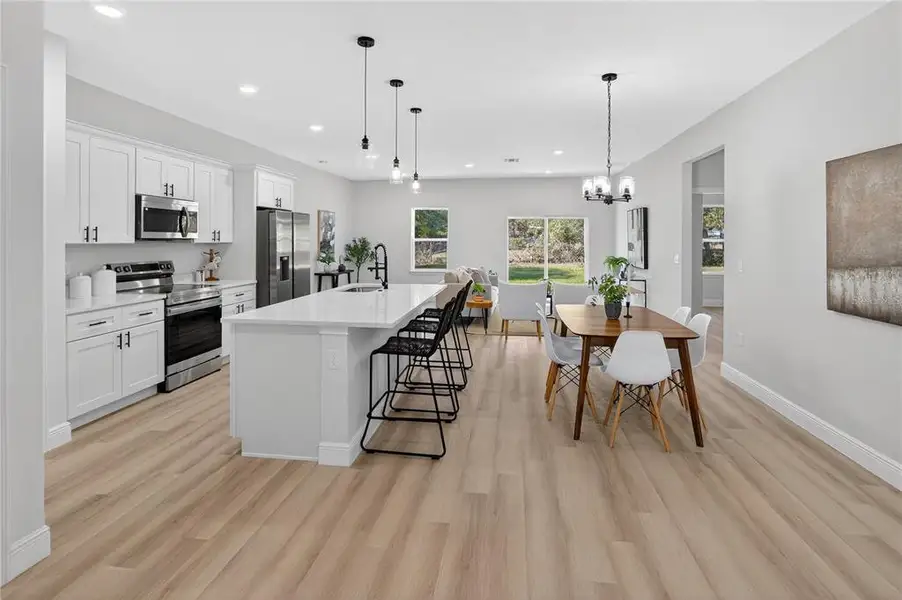 Furnished interior view inside a new home in , Dunnellon (Image 7).