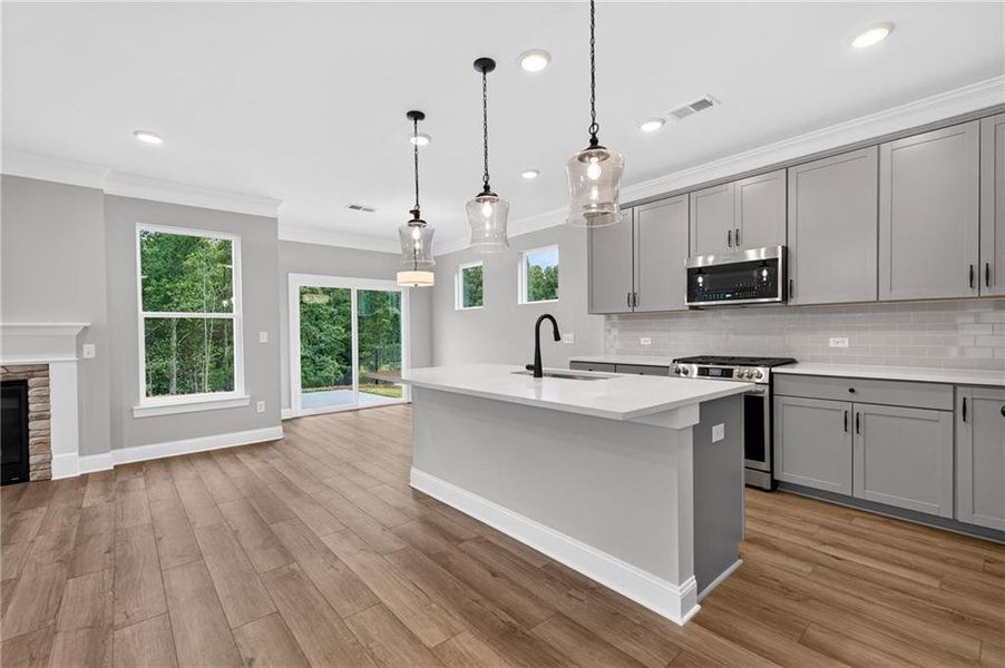 Furnished interior view inside a new home in Villas at Dawsonville, Dawsonville (Image 6).