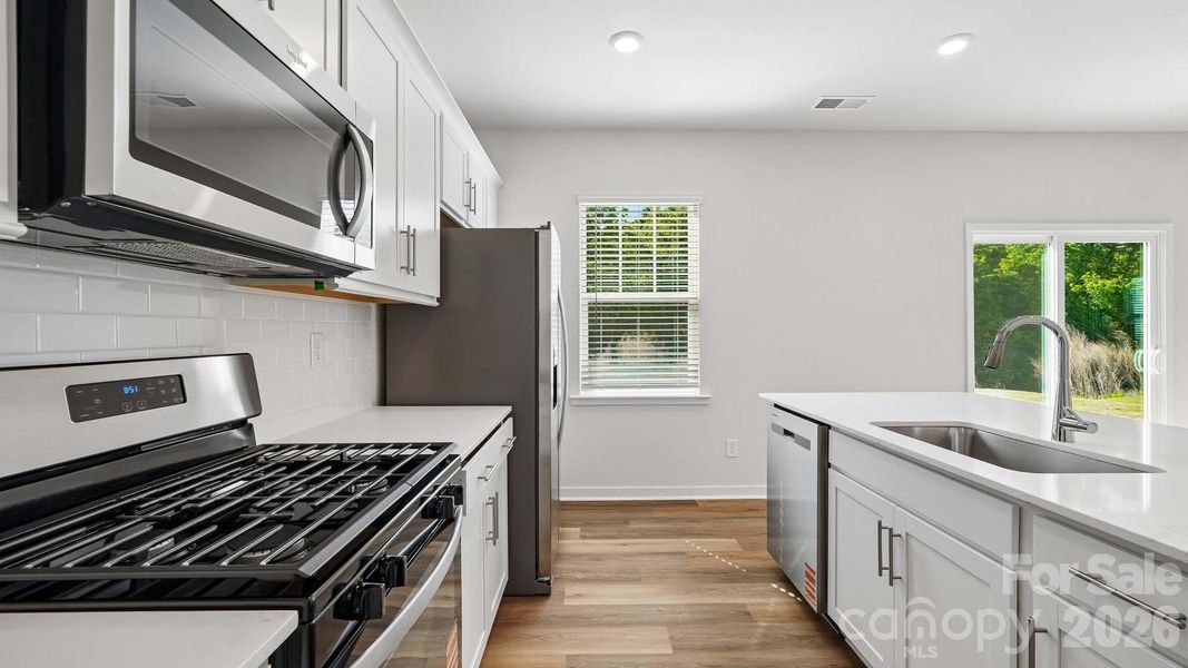 Furnished interior view inside a new home in Secrest Commons, Monroe (Image 8).