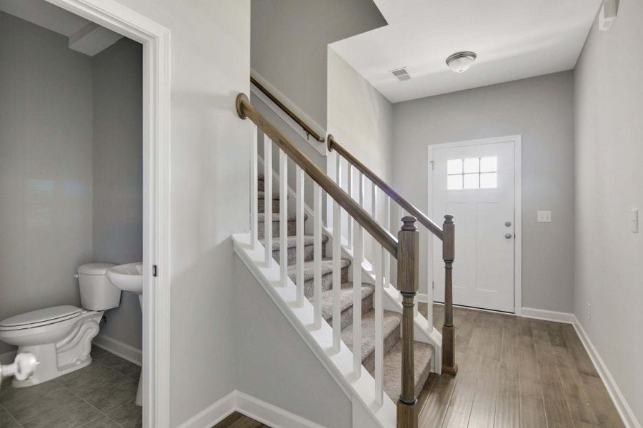 Representative unfurnished interior of a home built from the Springfield by Caviness & Cates Communities in Sutherland Station at Olde Liberty, Franklinton (Image 85). Representative unfurnished interior of a home built from the Springfield by Caviness & Cates Communities in Sutherland Station at Olde Liberty, Franklinton (Image 85).