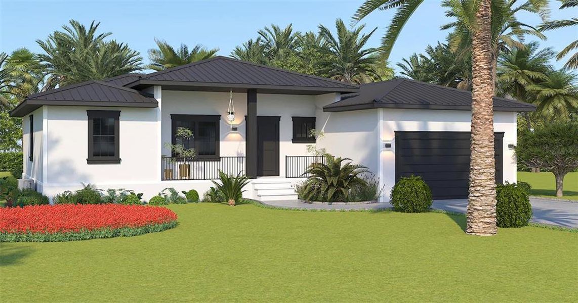 Front exterior of a new home in , Port Charlotte, FL, highlighting curb appeal (Image 2).