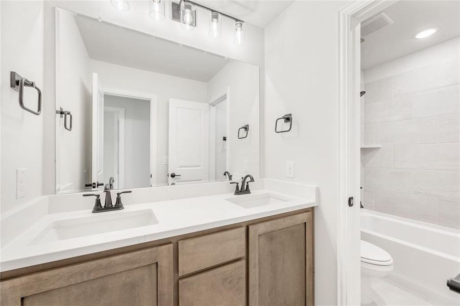 Furnished interior view inside a new home in West Crossing, Anna (Image 19). Furnished interior view inside a new home in West Crossing, Anna (Image 19).