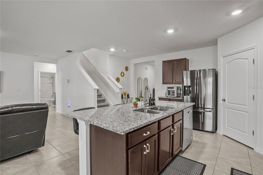 Look how open this floor plan and there is a bedroom and full bath downstairs too! Look how open this floor plan and there is a bedroom and full bath downstairs too!