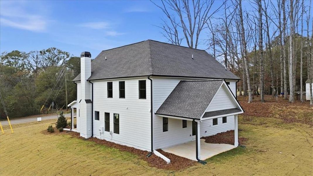 Exterior details and patio area of a home in , Statham (Image 41).