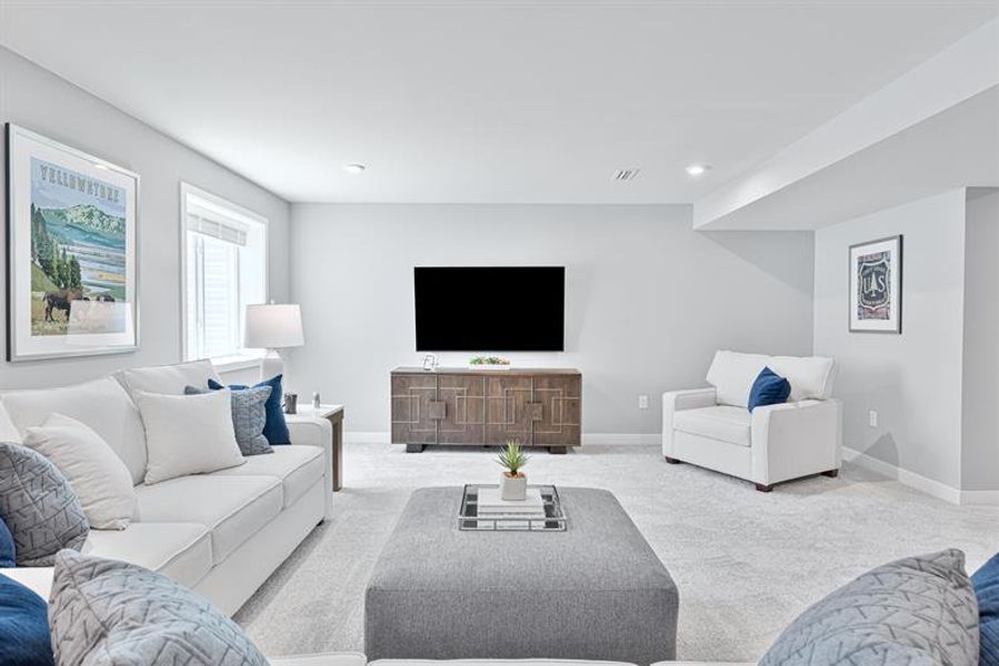 Representative furnished interior of a home built from the Anderson by Ryan Homes in Canterbrook Farms, Fountain Inn (Image 42).