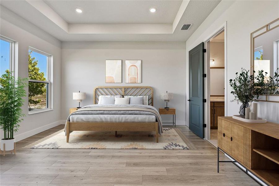 Furnished interior view inside a new home in Palmera Wellen Park - Classic Series, Venice (Image 7).