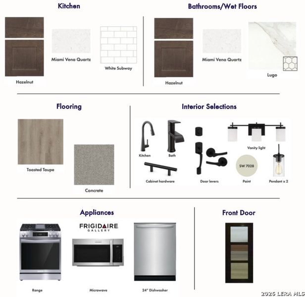 Sample of building materials used in homes in Mayfair - Select Garden Series, New Braunfels (Image 12). Sample of building materials used in homes in Mayfair - Select Garden Series, New Braunfels (Image 12).