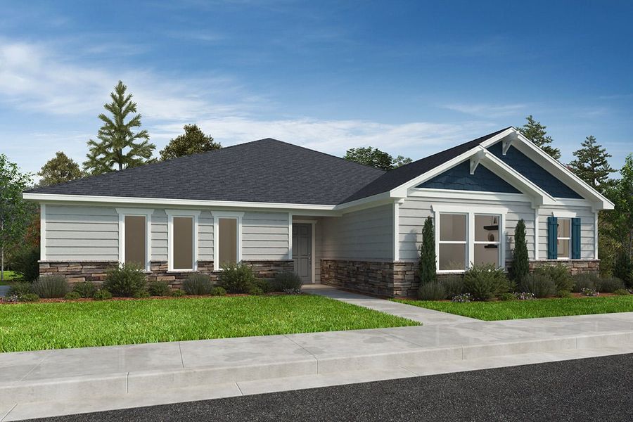 Representative exterior photo of a completed home built from the 2336 by KB Home in The Estates at Wellington Pointe, Monroe, NC (Image 8).