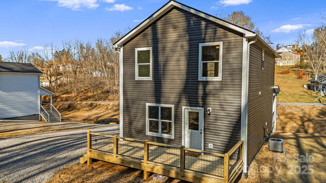 Exterior details and patio area of a home in , Canton (Image 25).