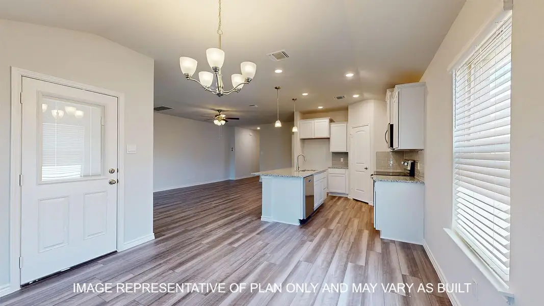 Furnished interior view inside a new home in Three Creeks - Colt Creek, Belton (Image 6).