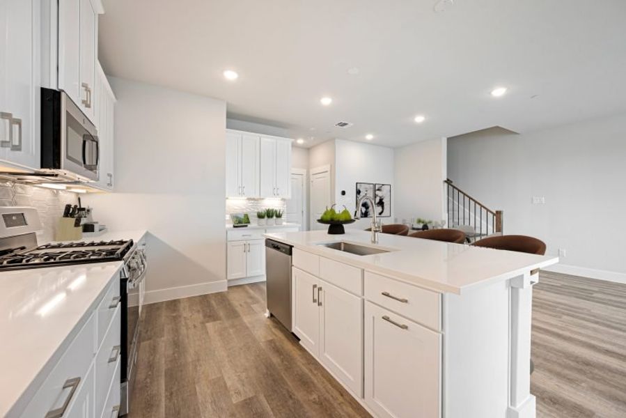 Furnished interior view inside a new home in Mosaic, Prosper (Image 9).