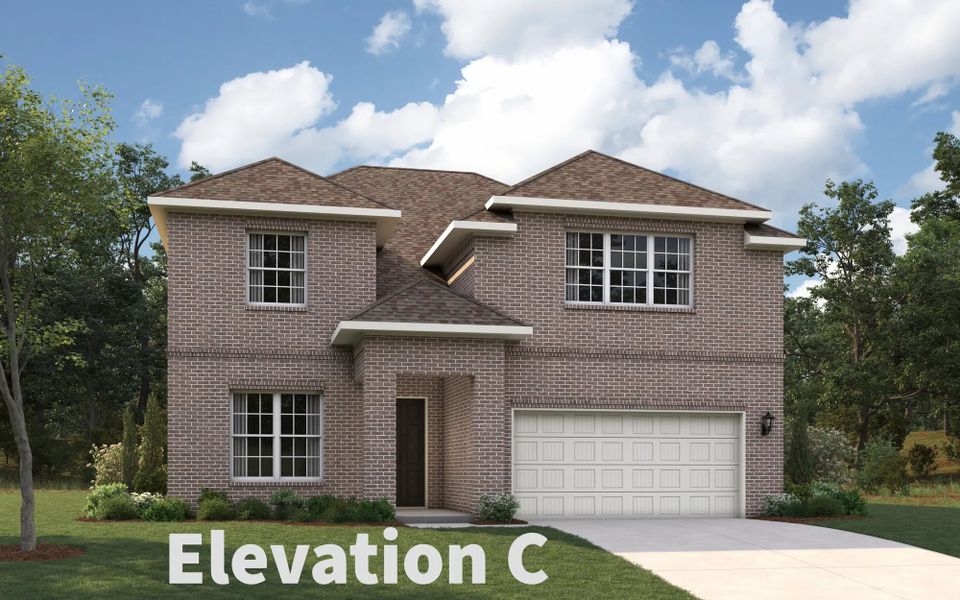 Representative exterior photo of a completed home built from the Basalt by Stonehollow Homes in Meadow Vista, Anna, TX (Image 21).