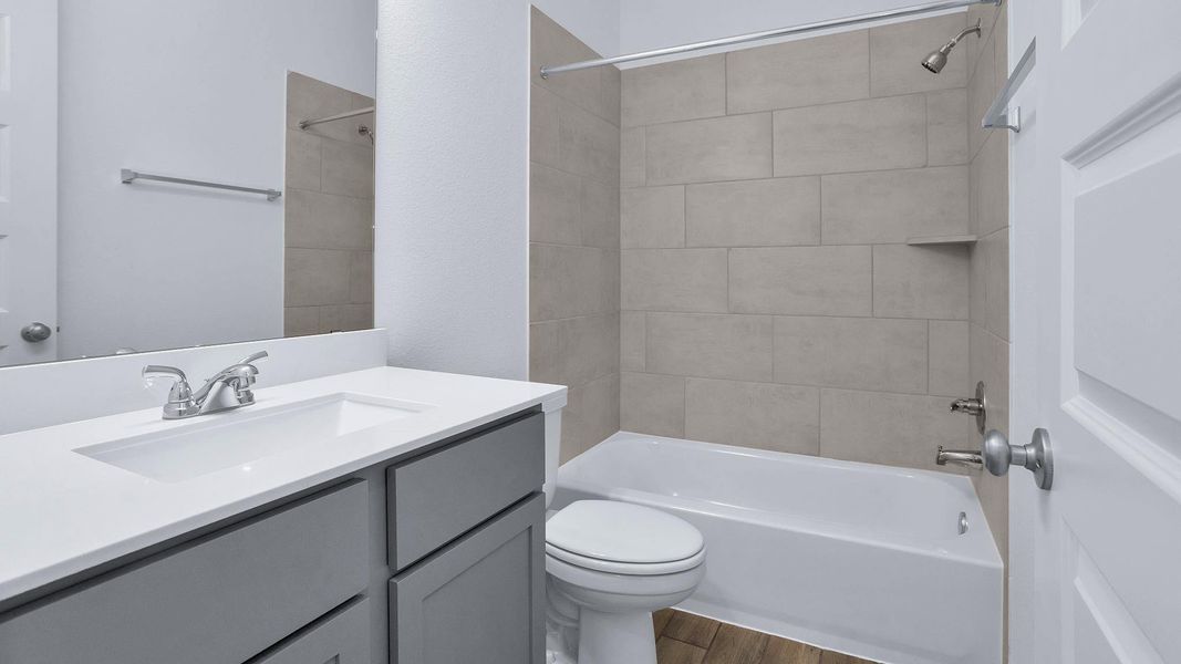 Furnished interior view inside a new home in Marvida 45' - Gated, Cypress (Image 3). Furnished interior view inside a new home in Marvida 45' - Gated, Cypress (Image 3).