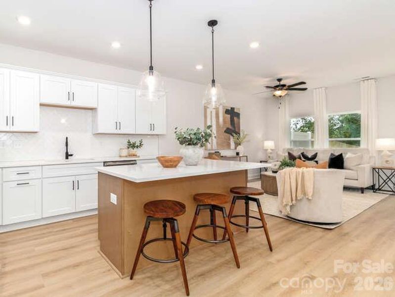 Furnished interior view inside a new home in , Charlotte (Image 12).