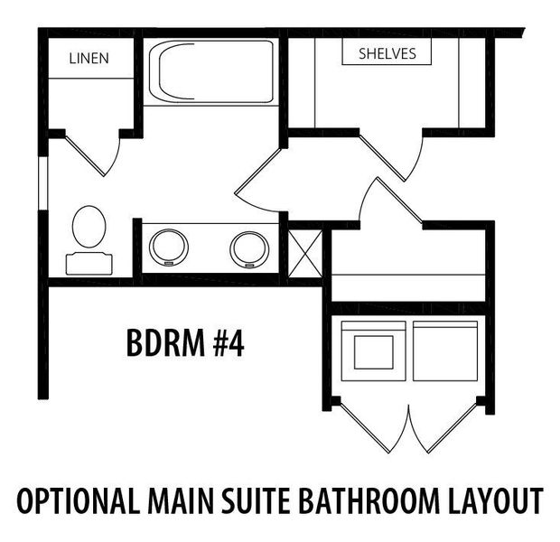 2D floor plan layout for the Palmer Plus by RiverWILD Homes in Riverwood Ranch, Clayton, NC (Image 18).