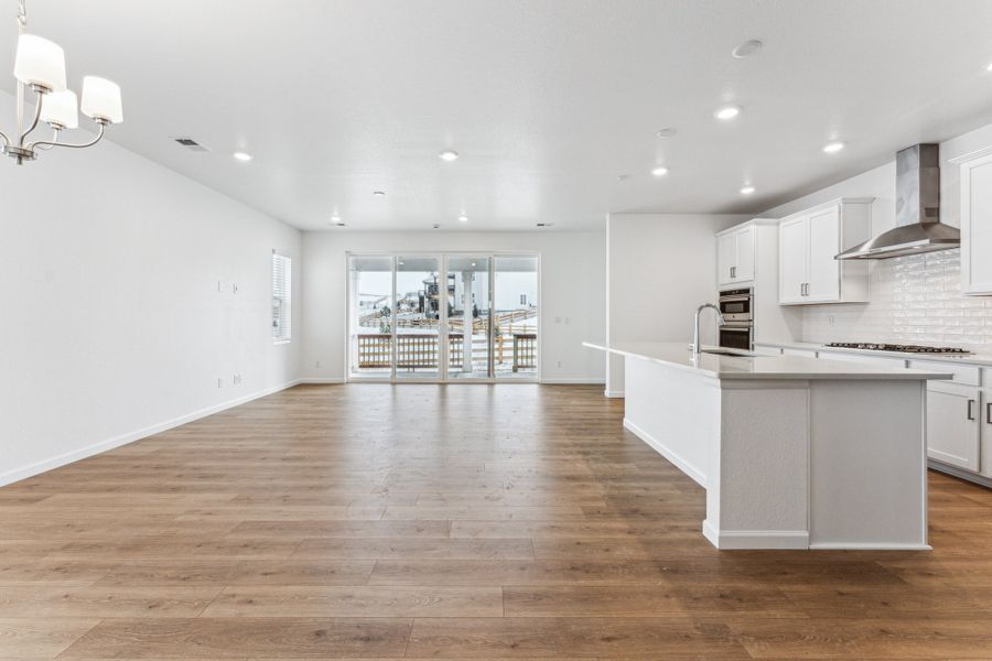 Representative unfurnished interior of a home built from the Bailey by Taylor Morrison in Trailstone Town Collection, Arvada (Image 11).
