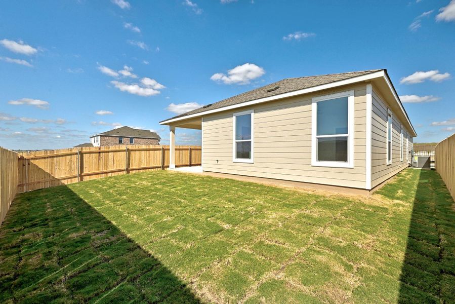 Exterior details and patio area of a home in Stoney Chase, Del Valle (Image 18). Exterior details and patio area of a home in Stoney Chase, Del Valle (Image 18).