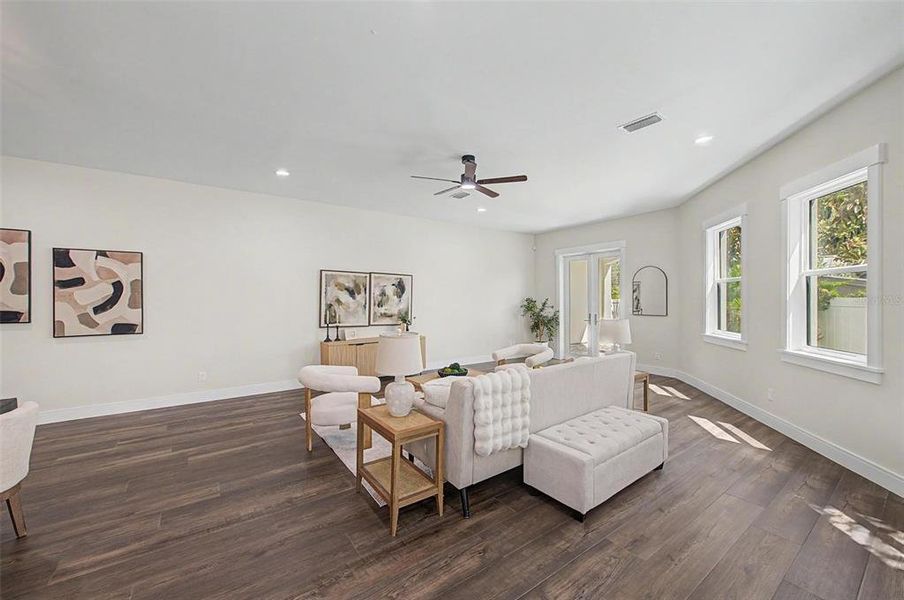 Furnished interior view inside a new home in , Tampa (Image 14). Furnished interior view inside a new home in , Tampa (Image 14).