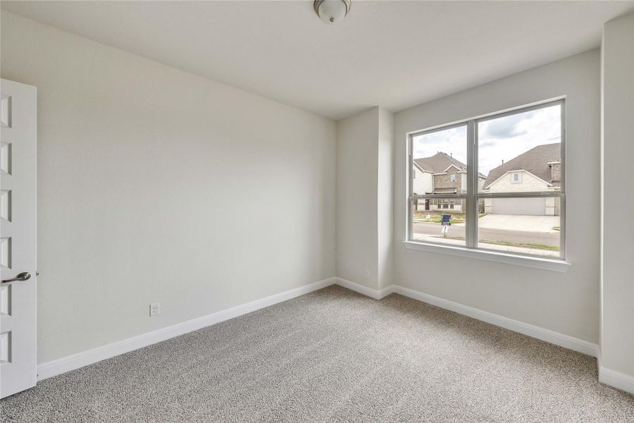 Empty room with carpet floors Empty room with carpet floors