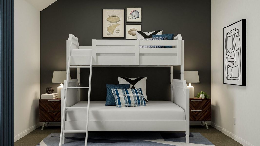 Furnished interior view inside a new home in Lively Ranch: Brookstone Collection, Georgetown (Image 8).