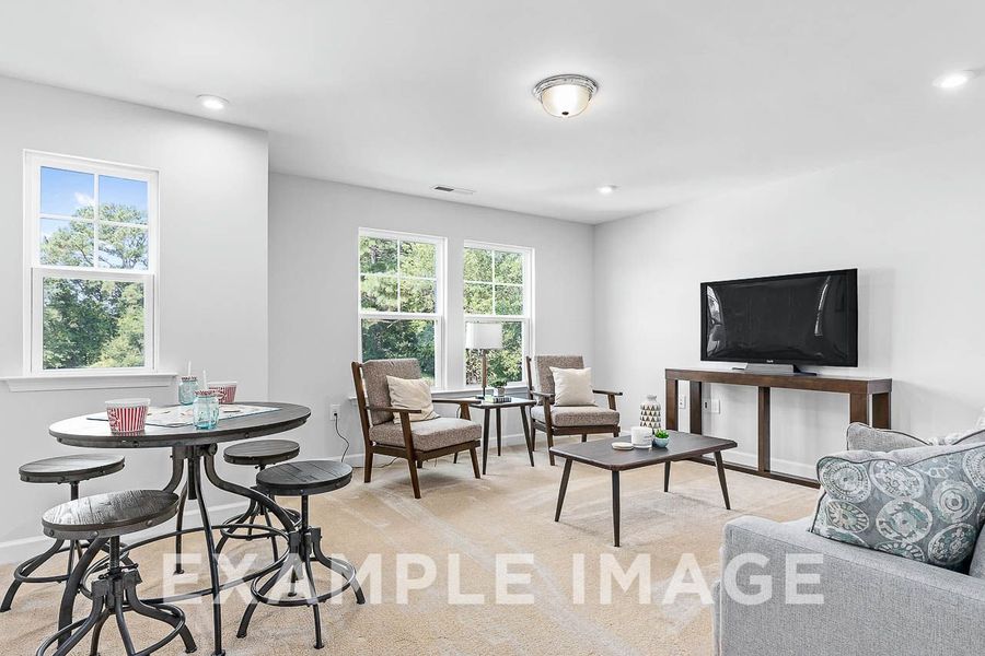 Representative furnished interior of a home built from the The Chestnut by Davidson Homes LLC in Wendell Ridge, Wendell (Image 16).