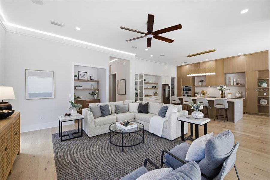 Furnished interior view inside a new home in , Tampa (Image 36). Furnished interior view inside a new home in , Tampa (Image 36).