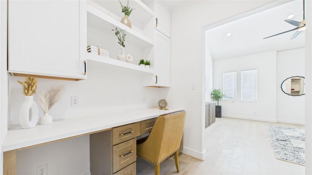 Welcome to the Primary Bedroom Suite! It features a writing area that can also be converted to a closet! You get to choose! Welcome to the Primary Bedroom Suite! It features a writing area that can also be converted to a closet! You get to choose!