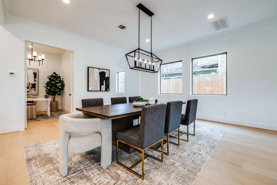 Furnished interior view inside a new home in , Houston (Image 33).