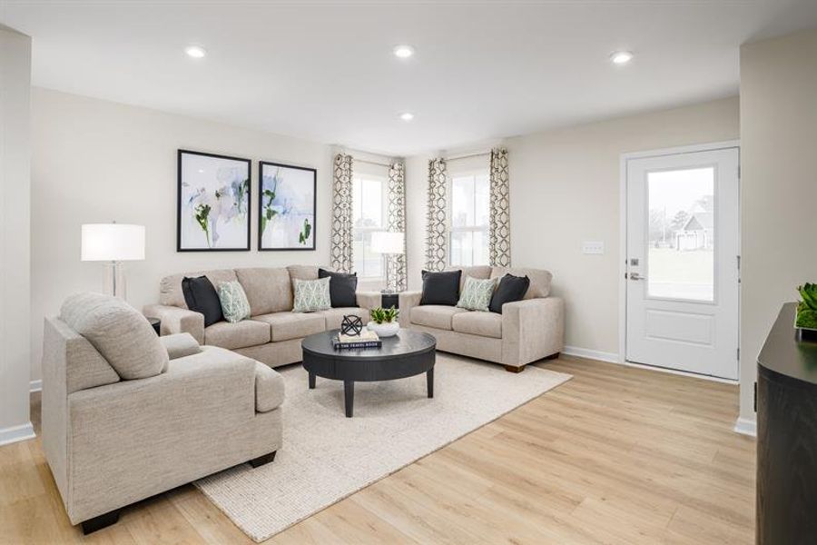 Representative furnished interior of a home built from the Tate by Ryan Homes in Colonial Village, Edenton (Image 9).