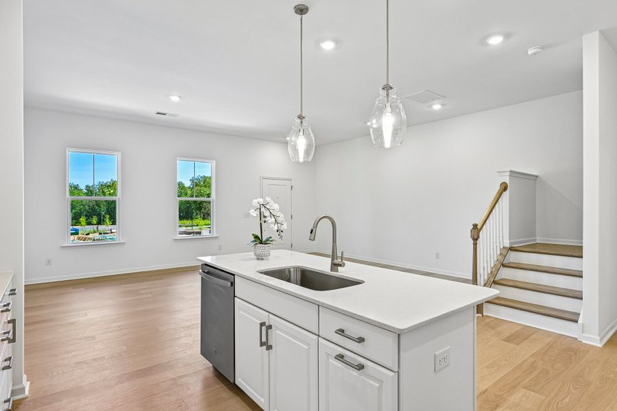 Furnished interior view inside a new home in Terraces at the Exchange, Fort Mill (Image 4).