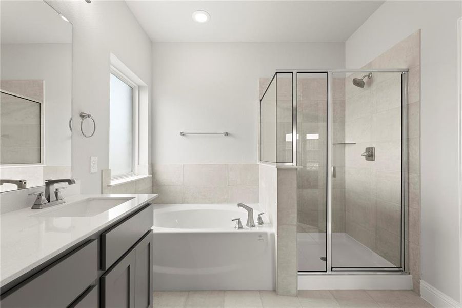 Furnished interior view inside a new home in Creekside, Royse City (Image 12).