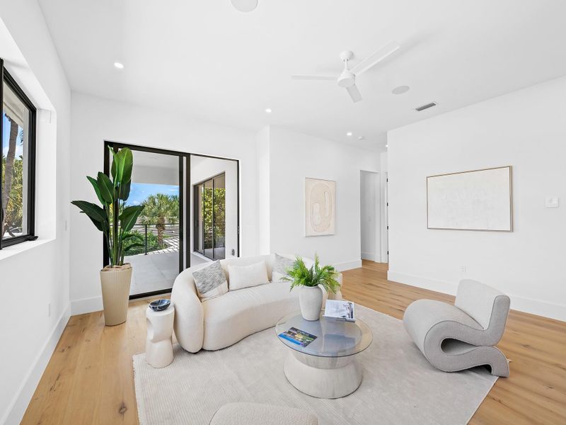 Furnished interior view inside a new home in , Fort Lauderdale (Image 8). Furnished interior view inside a new home in , Fort Lauderdale (Image 8).