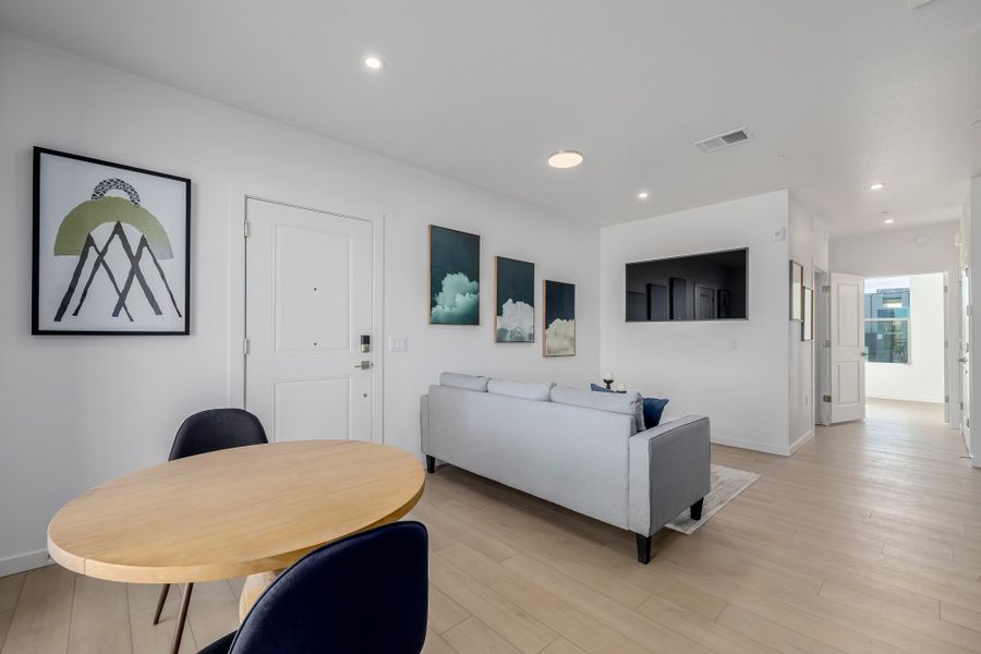 Furnished interior view inside a new home in The Scene at Sloan's Lake, Denver (Image 11).