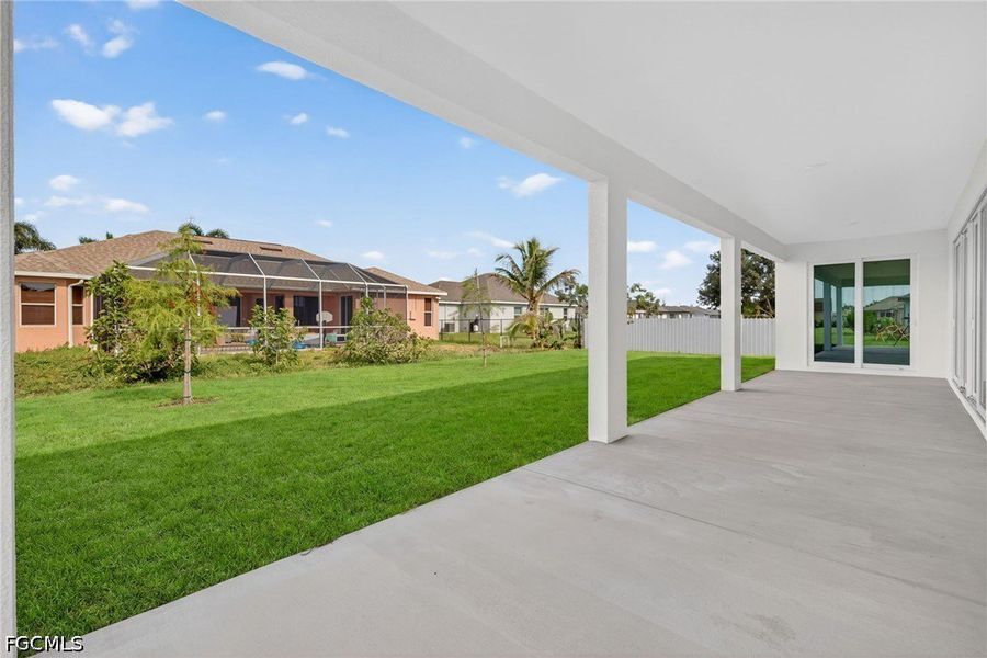 Exterior details and patio area of a home in Cape Coral, Cape Coral (Image 15).