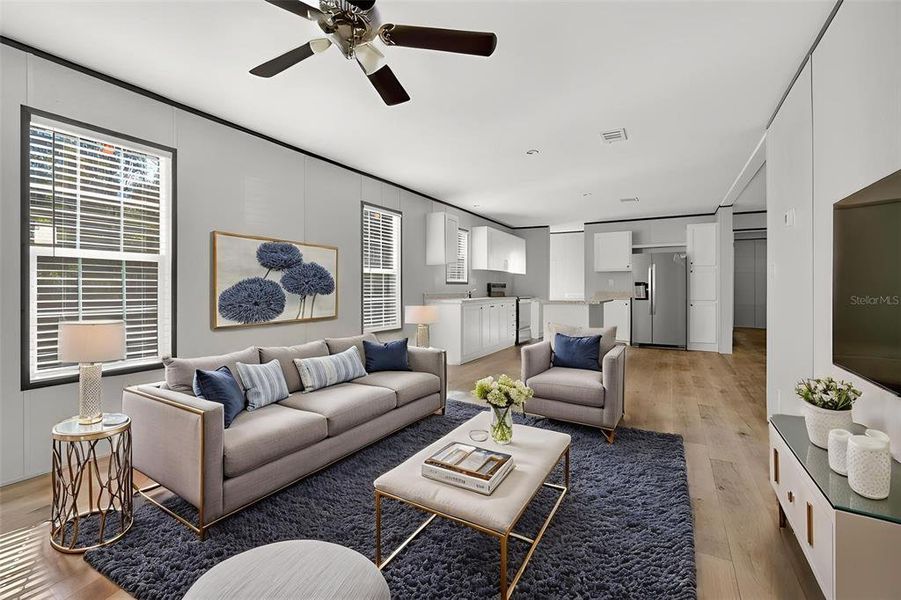 Furnished interior view inside a new home in , Williston (Image 8).