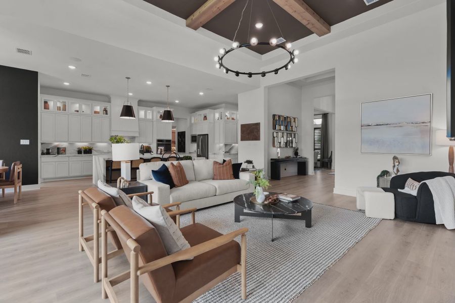 Representative furnished interior of a home built from the Savara by Chesmar Homes in Potranco Oaks 100's, Castroville (Image 9).