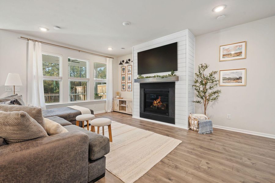 Furnished interior view inside a new home in Jasmine Point at Lakes of Cane Bay, Summerville (Image 19).