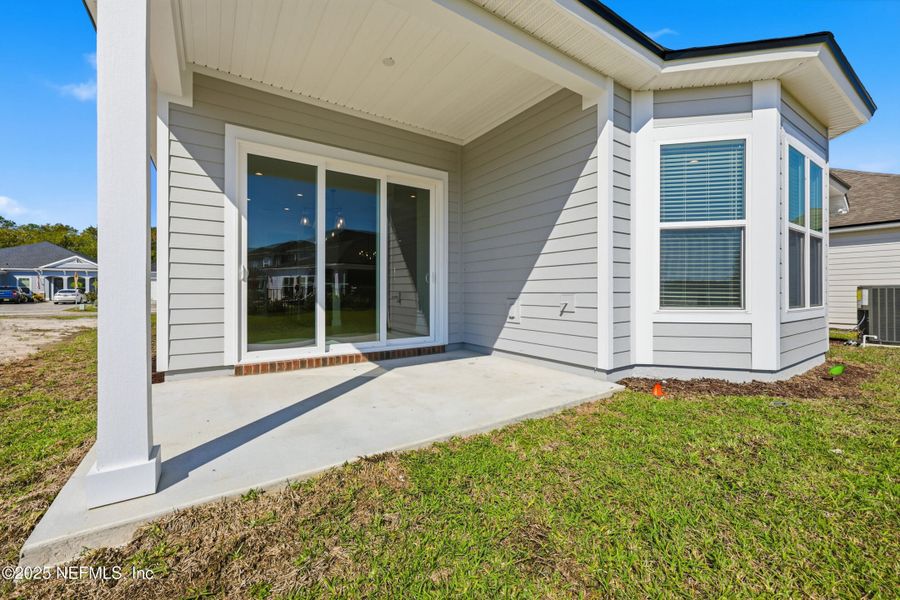 Exterior details and patio area of a home in Silver Landing At Silverleaf, St. Augustine (Image 3). Exterior details and patio area of a home in Silver Landing At Silverleaf, St. Augustine (Image 3).