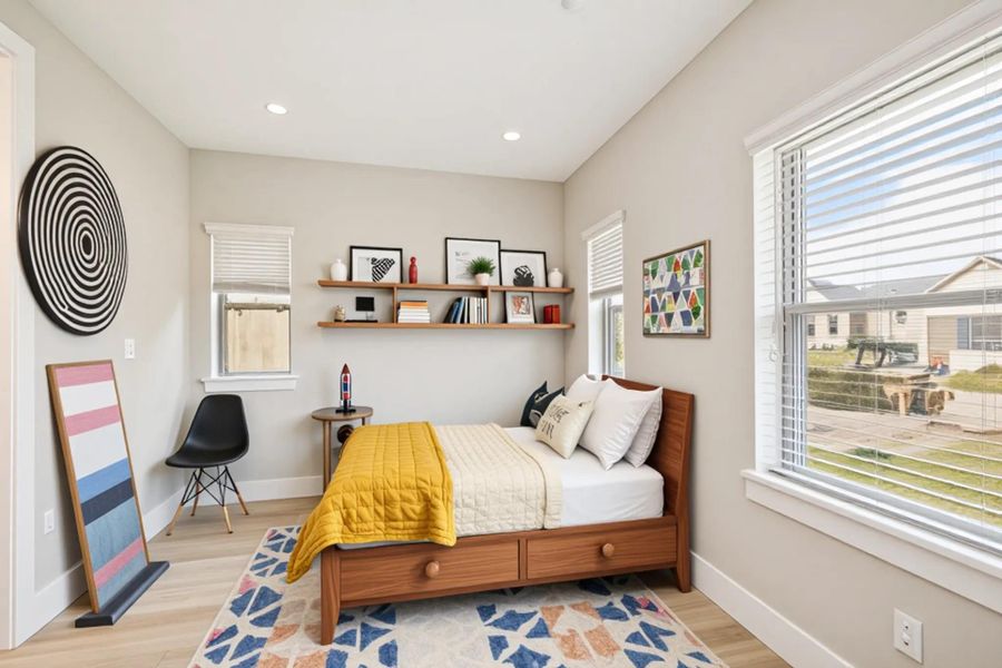 staged secondary bedroom