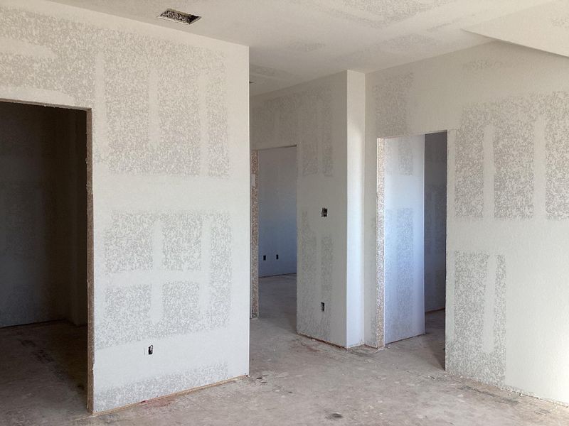 In-progress construction of a new home in The Homestead at Lariat, Liberty Hill, TX (Image 22).