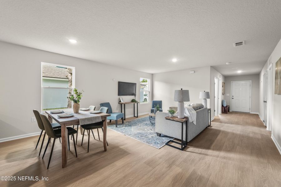 Furnished interior view inside a new home in , Jacksonville (Image 13).