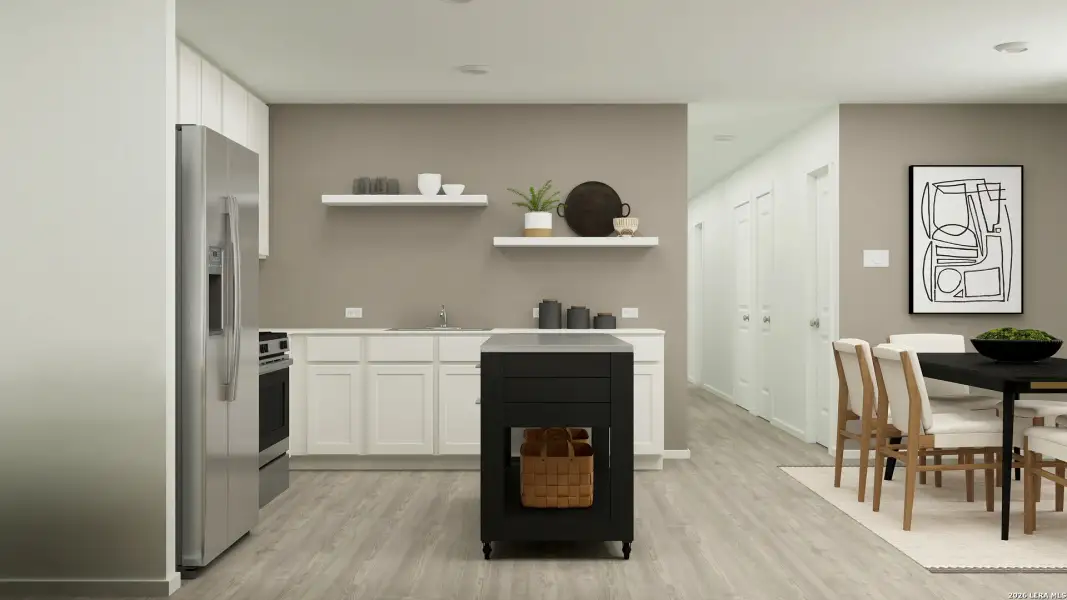Furnished interior view inside a new home in Sapphire Grove, San Antonio (Image 4).