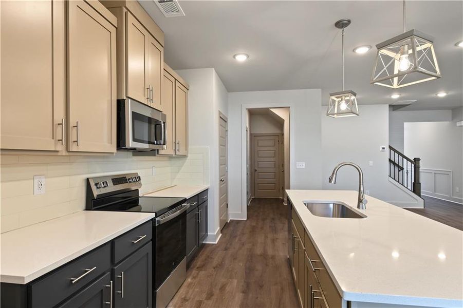 Furnished interior view inside a new home in , Norcross (Image 8).