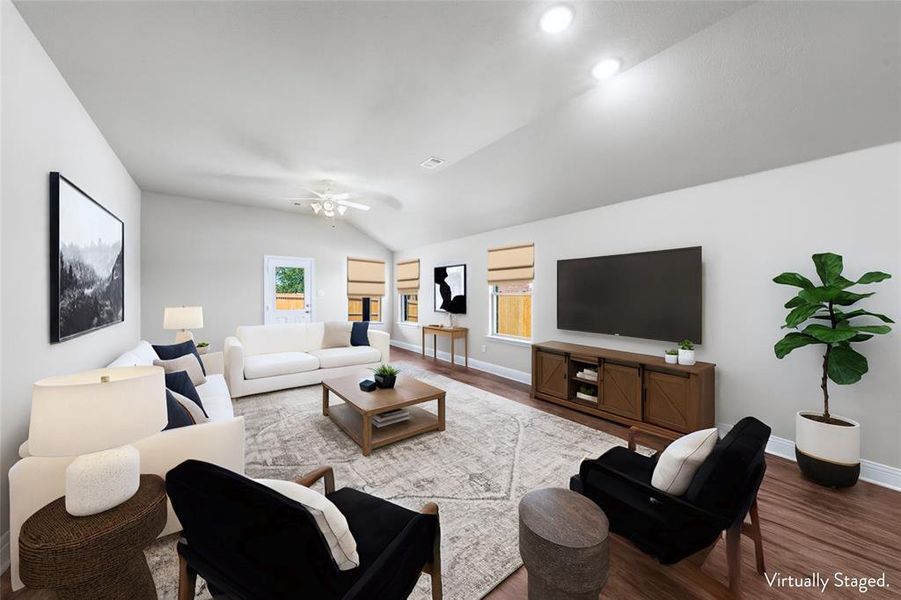 Furnished interior view inside a new home in Bridgepoint, Greenville (Image 10). Furnished interior view inside a new home in Bridgepoint, Greenville (Image 10).