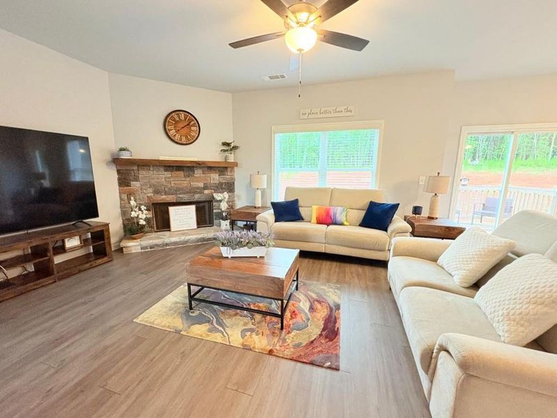 Furnished interior view inside a new home in , Clarkesville (Image 16).