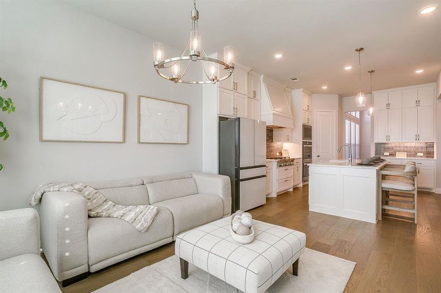 Furnished interior view inside a new home in M3 Ranch 60s, Mansfield (Image 9).